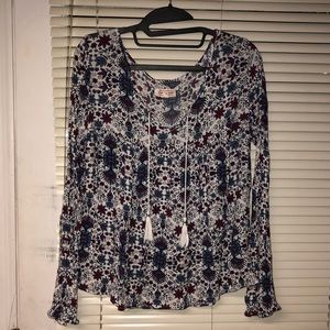 floral pattern top